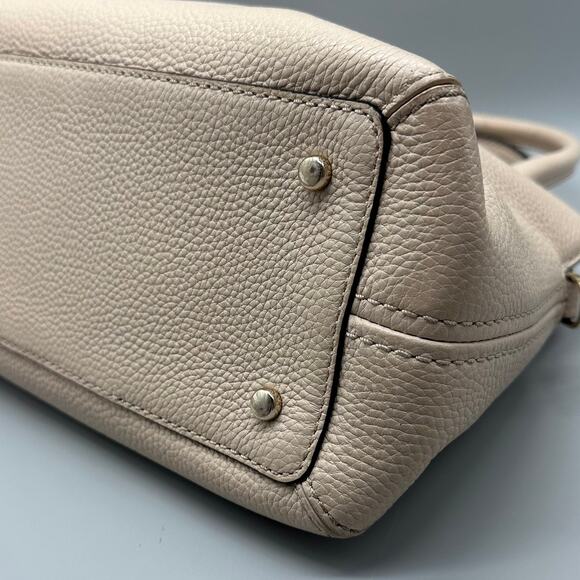 Kate Spade Jackson Street Lottie Satchel Pebbled Leather Porcelain Bone Cream - Picture 13 of 14